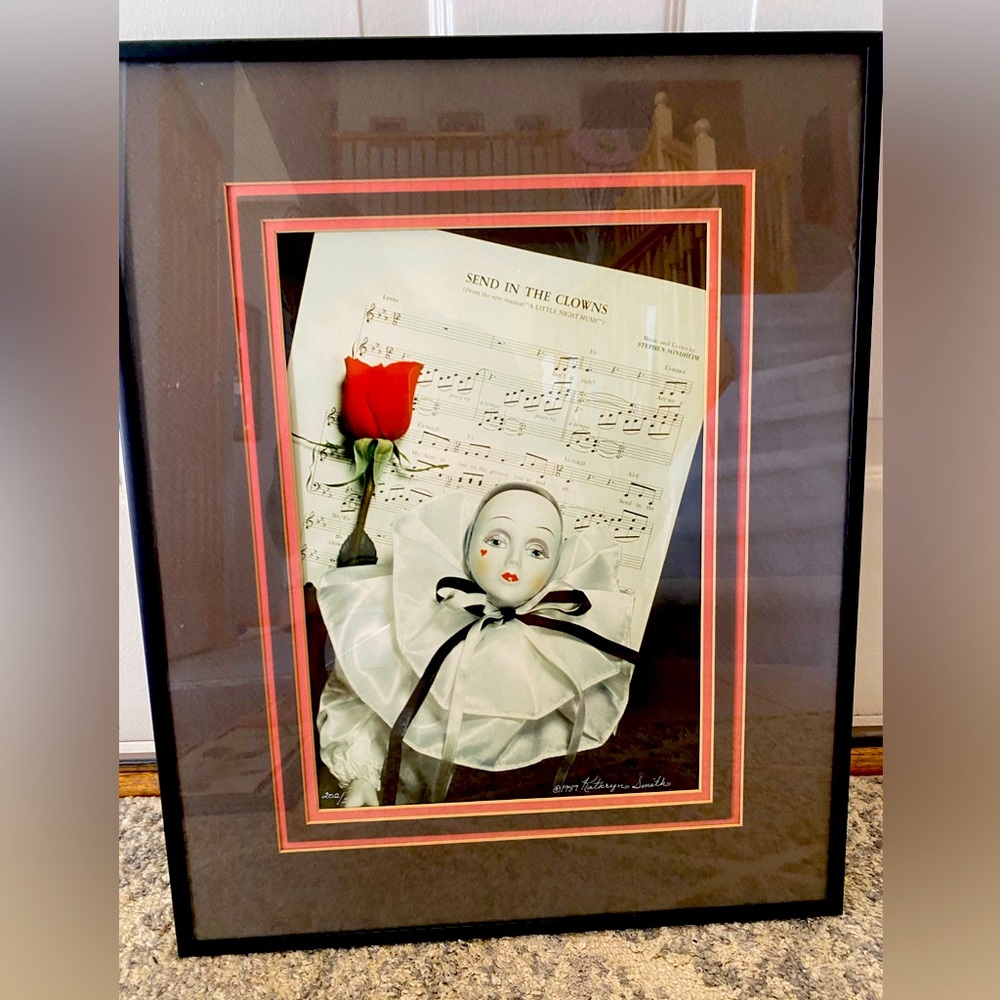 Gorgeous, Framed & Mounted “Send in the Clowns”artwork!🎼🎼🎼🎼🎼🎼